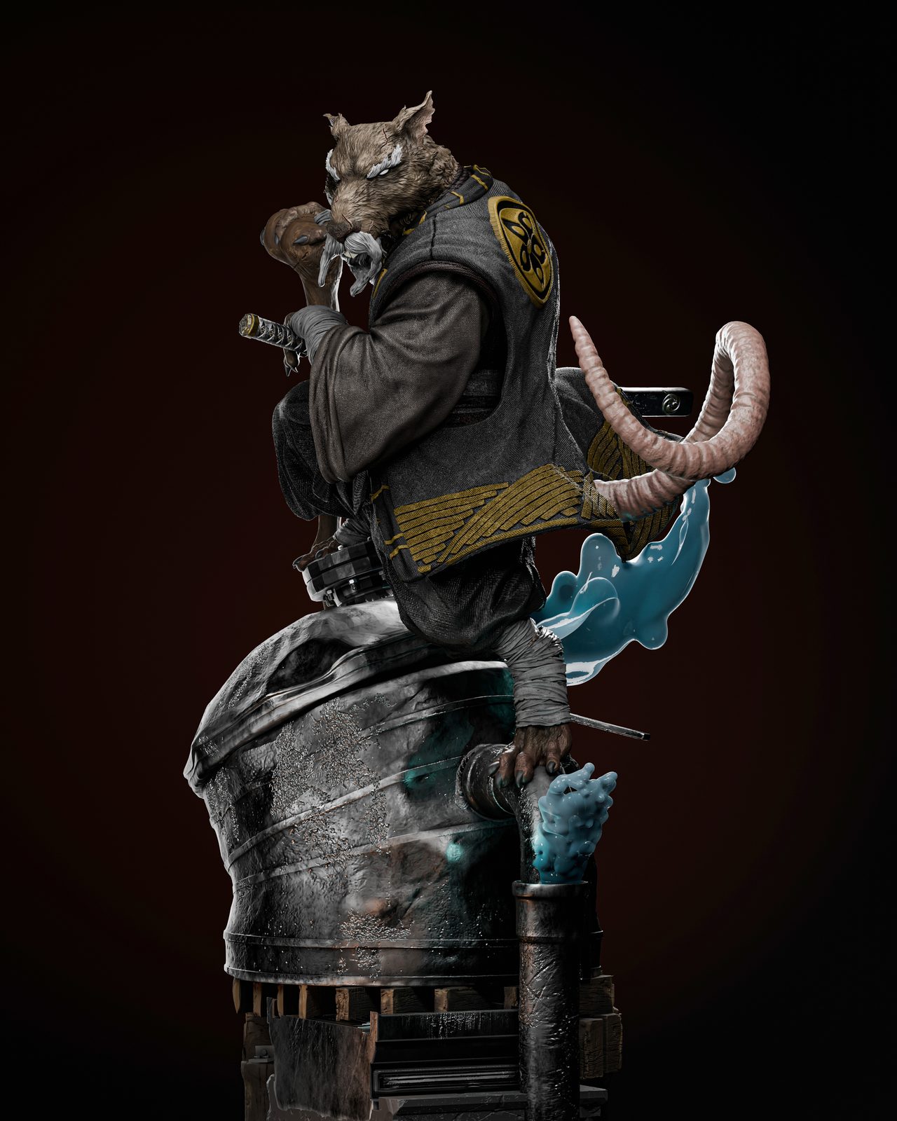 Master Splinter + Bust