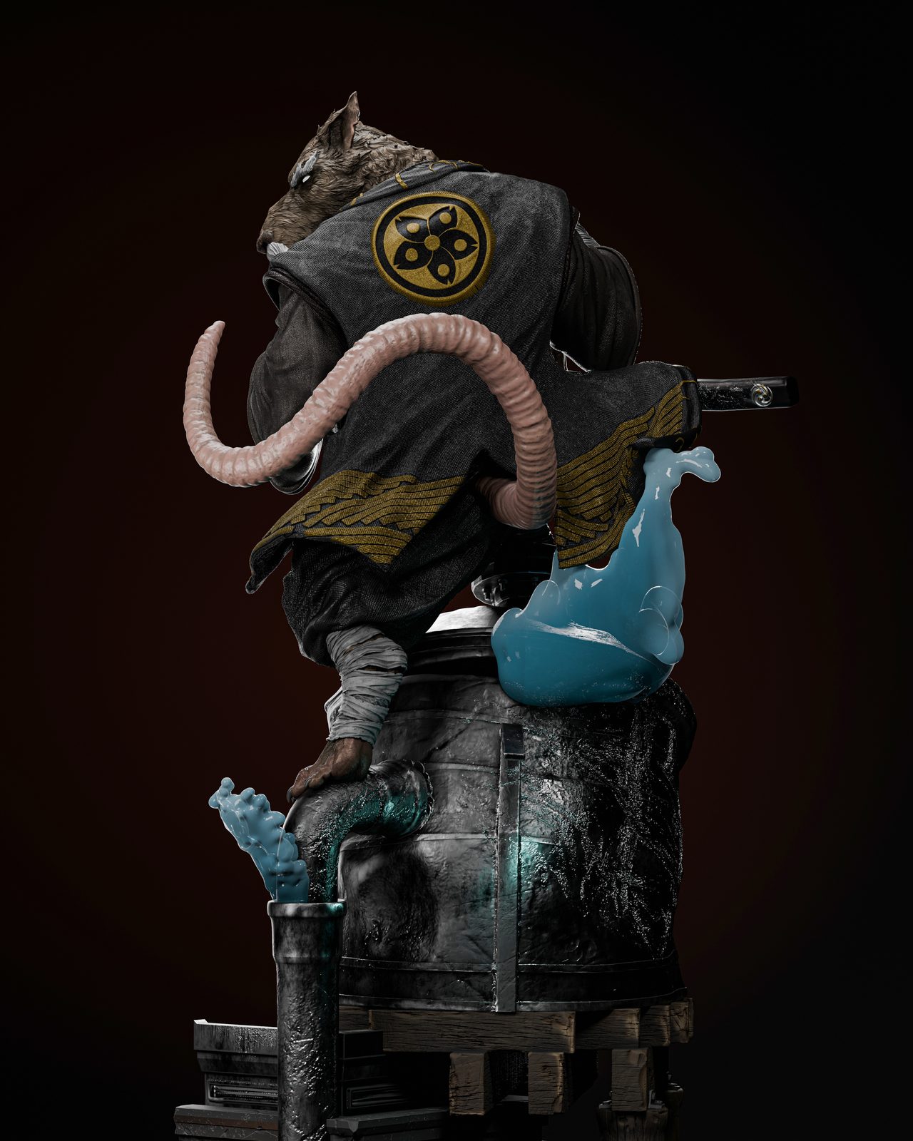 Master Splinter + Bust view 2