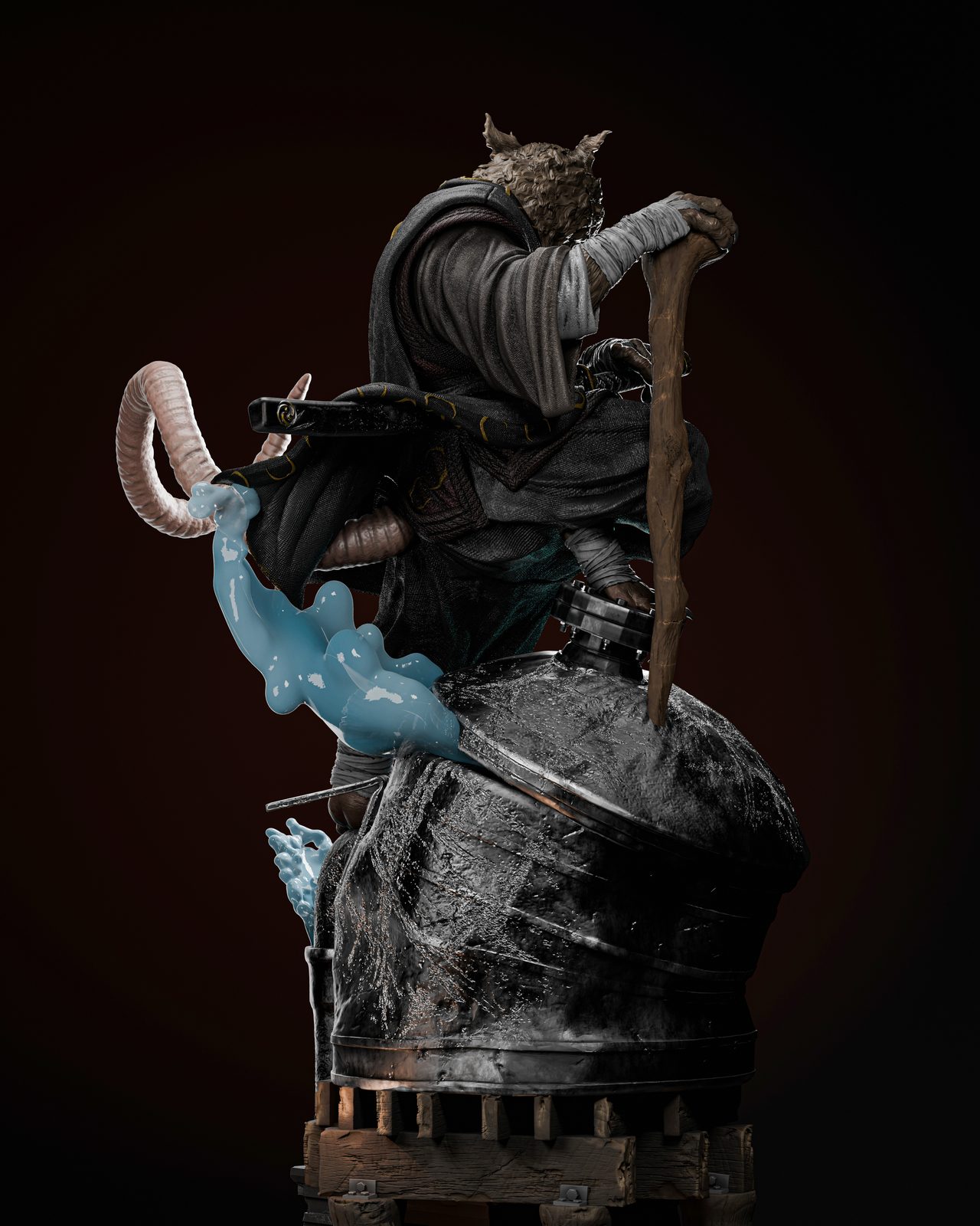 Master Splinter + Bust view 4