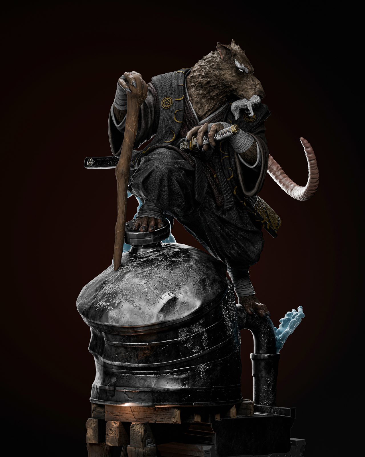 Master Splinter + Bust view 5