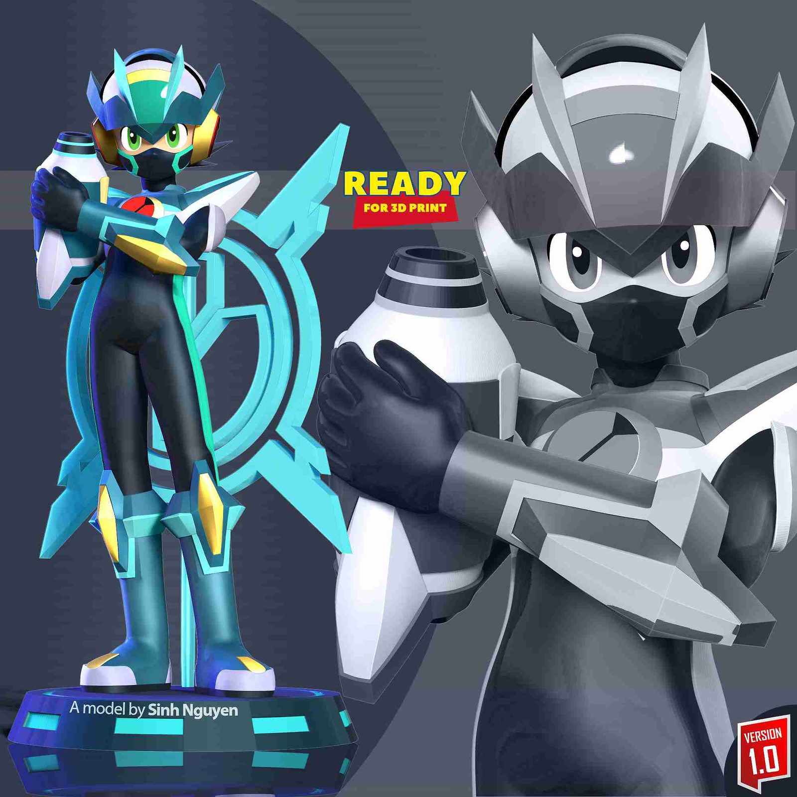 Mega Man X Dive@Hehestl view 6