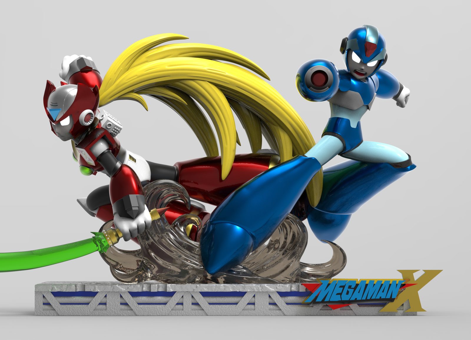 Megaman And Zero Diorama view 4