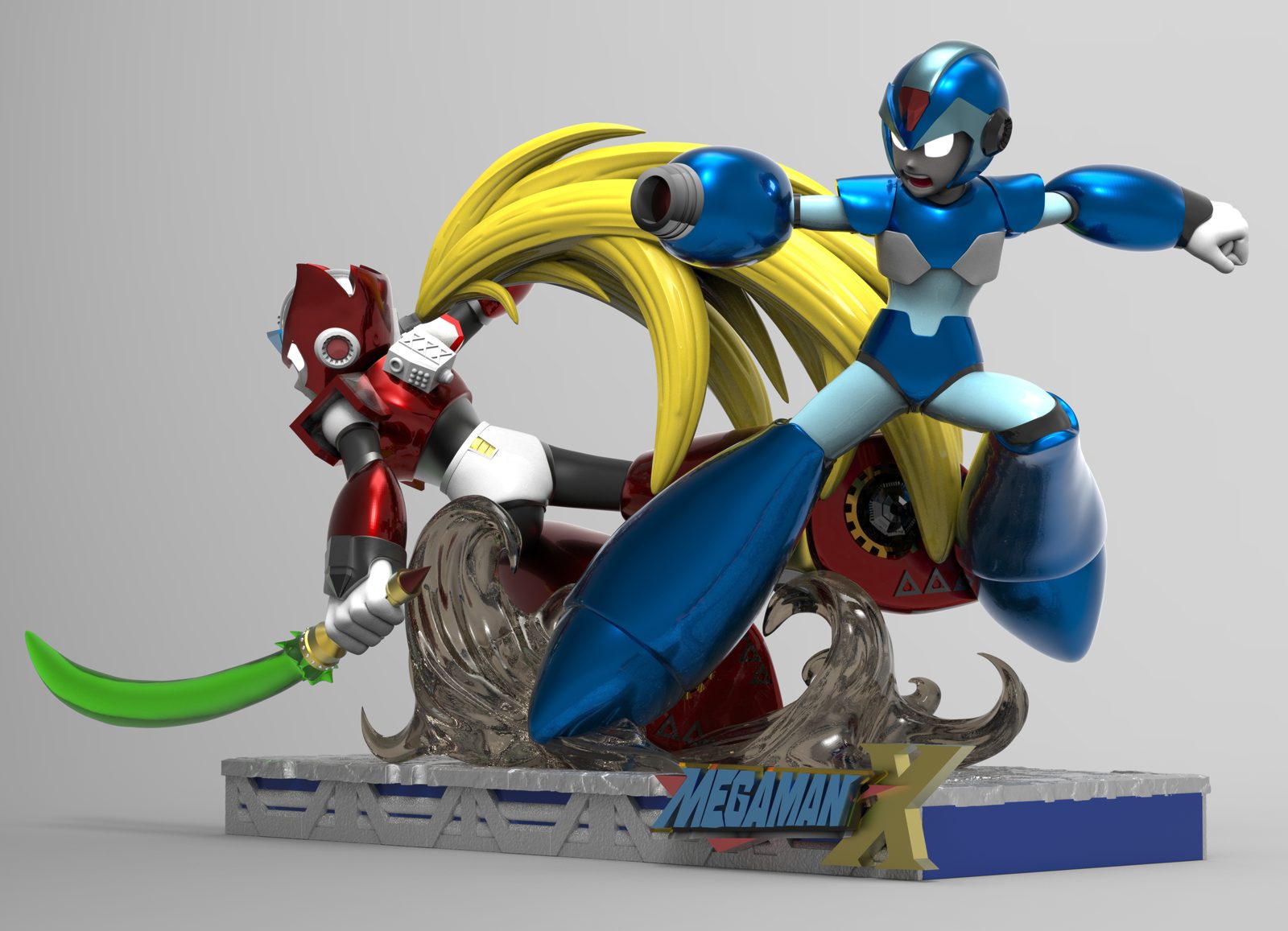 Megaman And Zero Diorama view 6