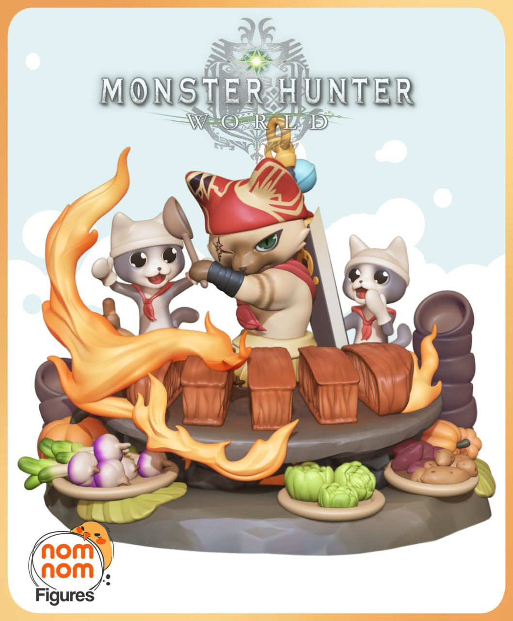 Meowscular Chef Chibi