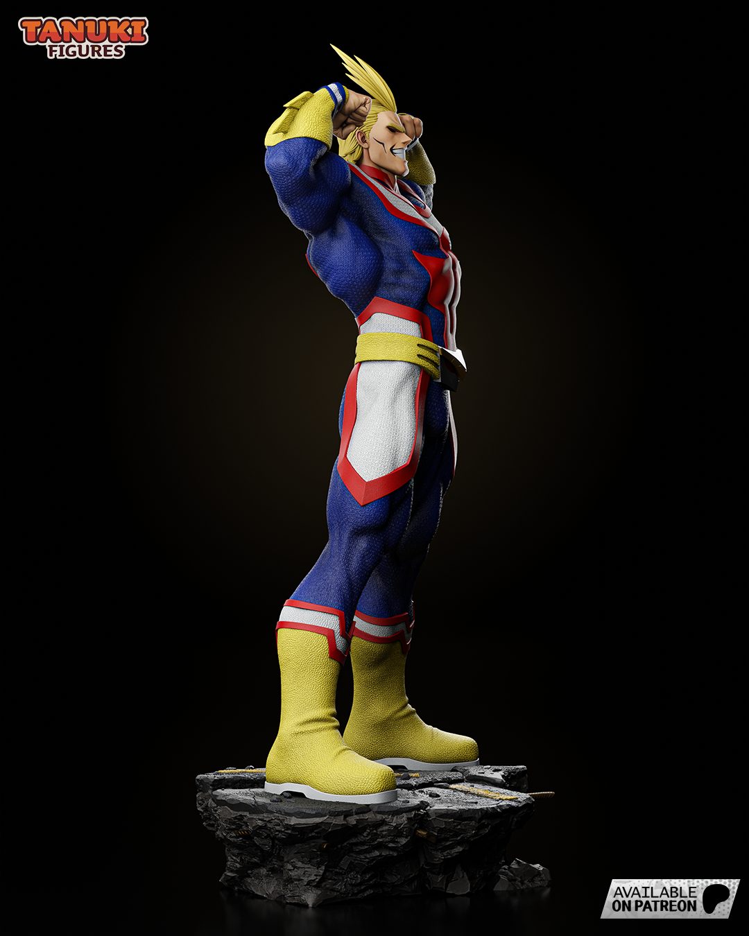 Tanukifigures Allmight view 2