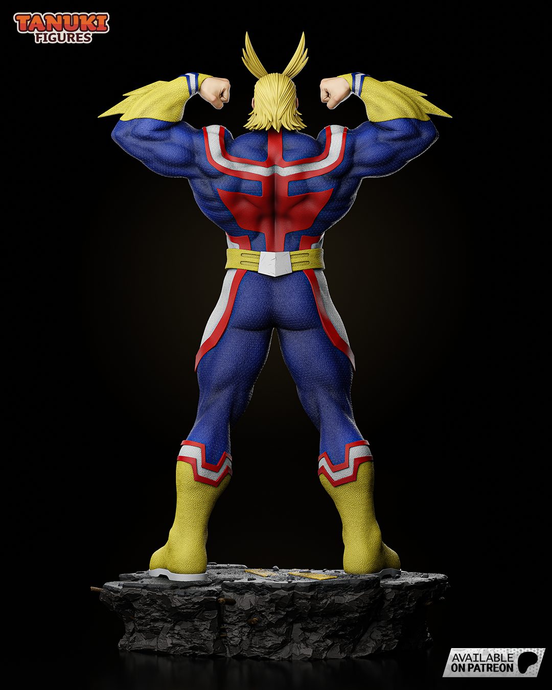Tanukifigures Allmight view 3