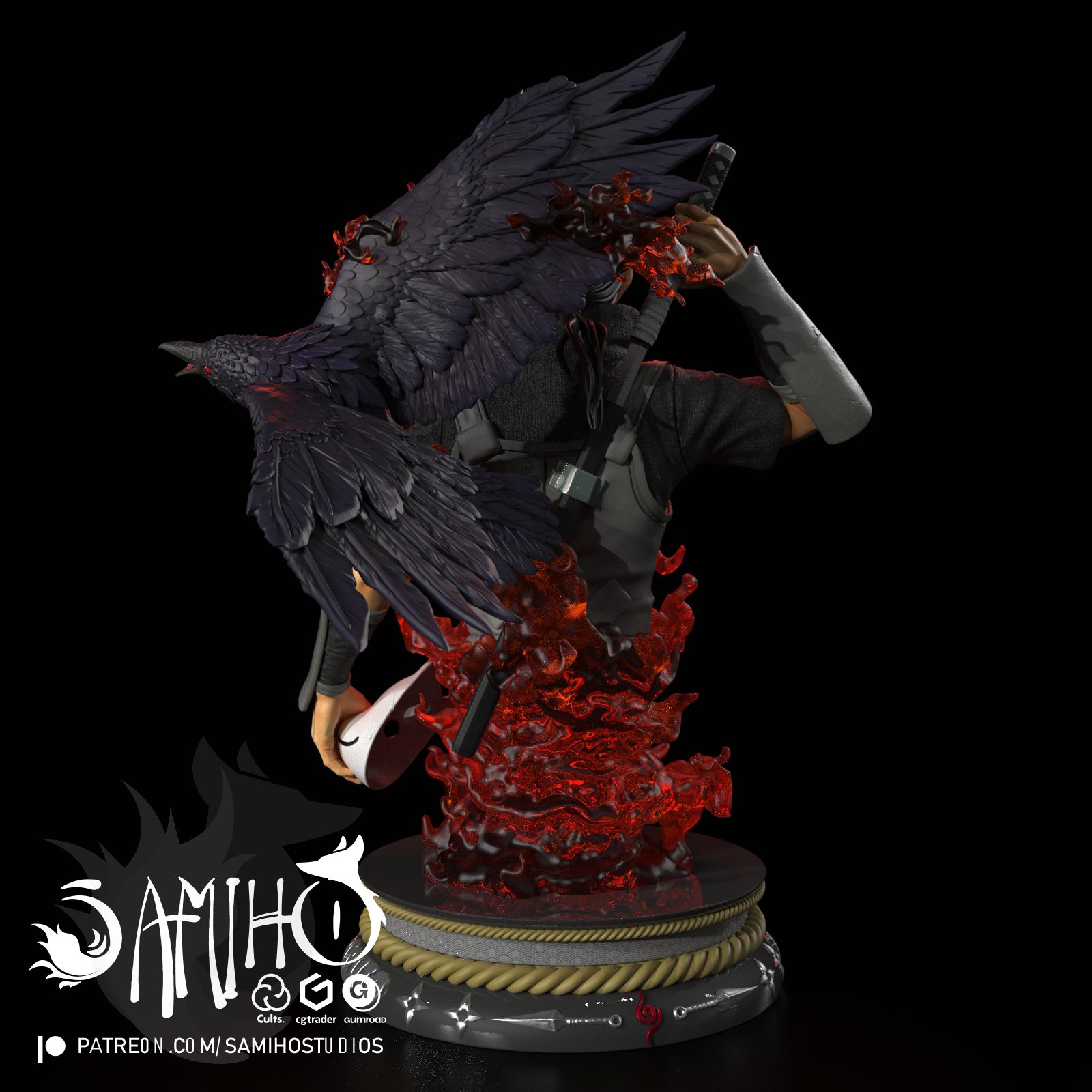 Itachi Uchiha (Anbu) Conclusiveprojectstl view 3
