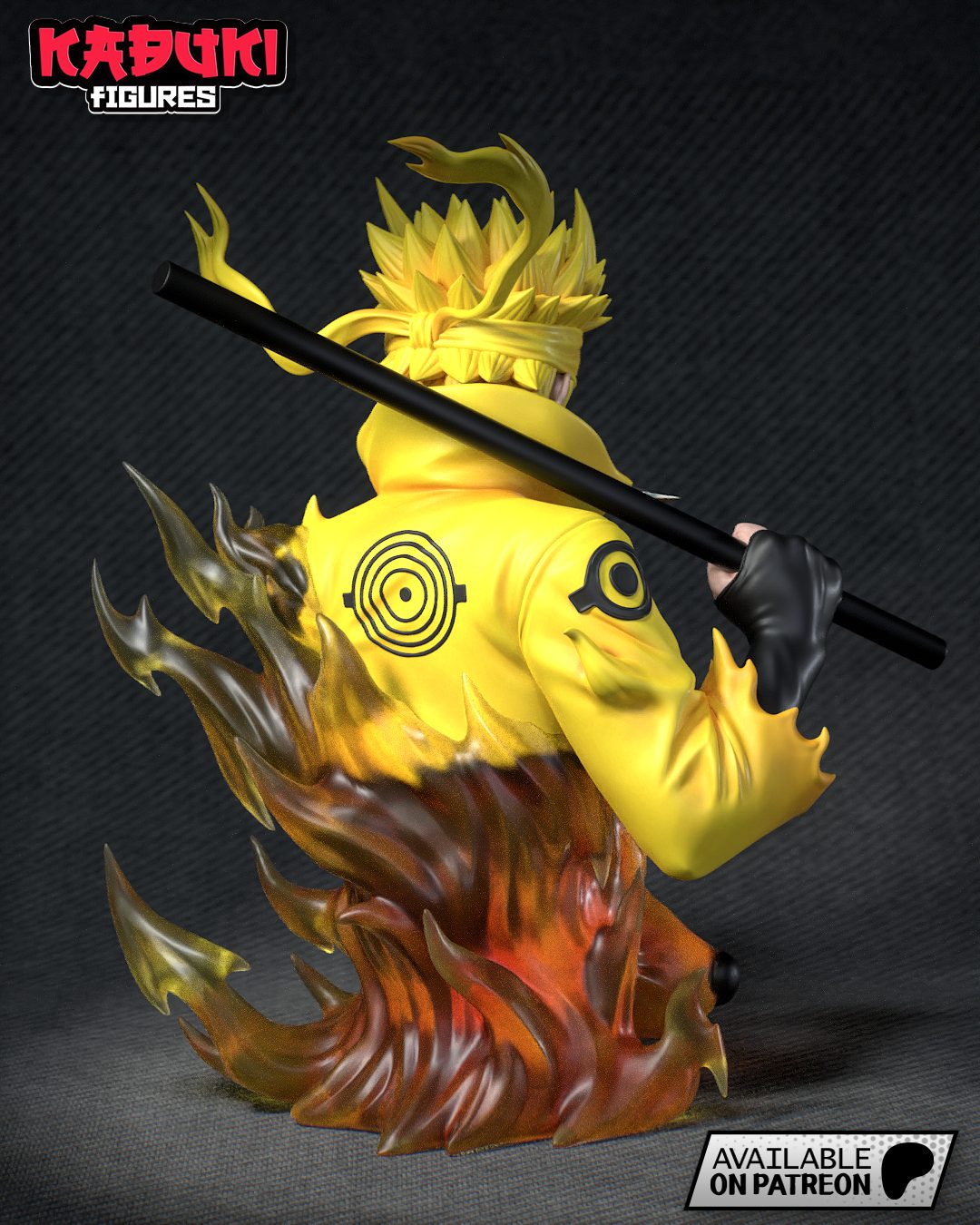 Kabuki Figures Naruto Bust view 4