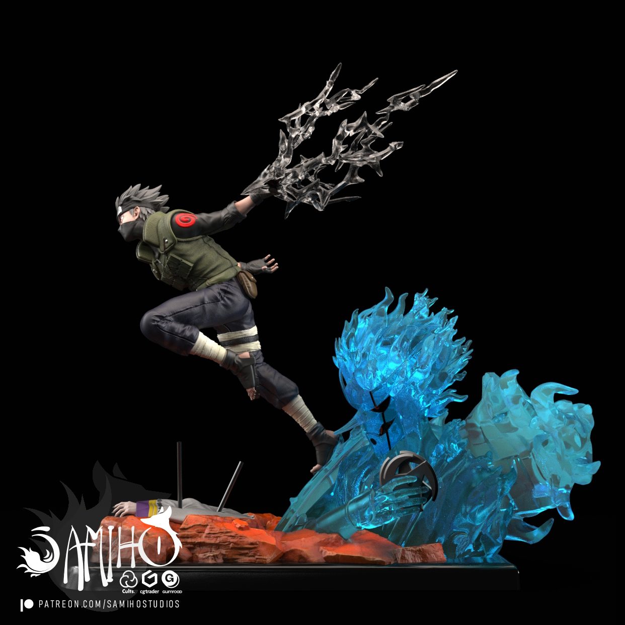 Samiho Studios Kakashi And Susanoo
