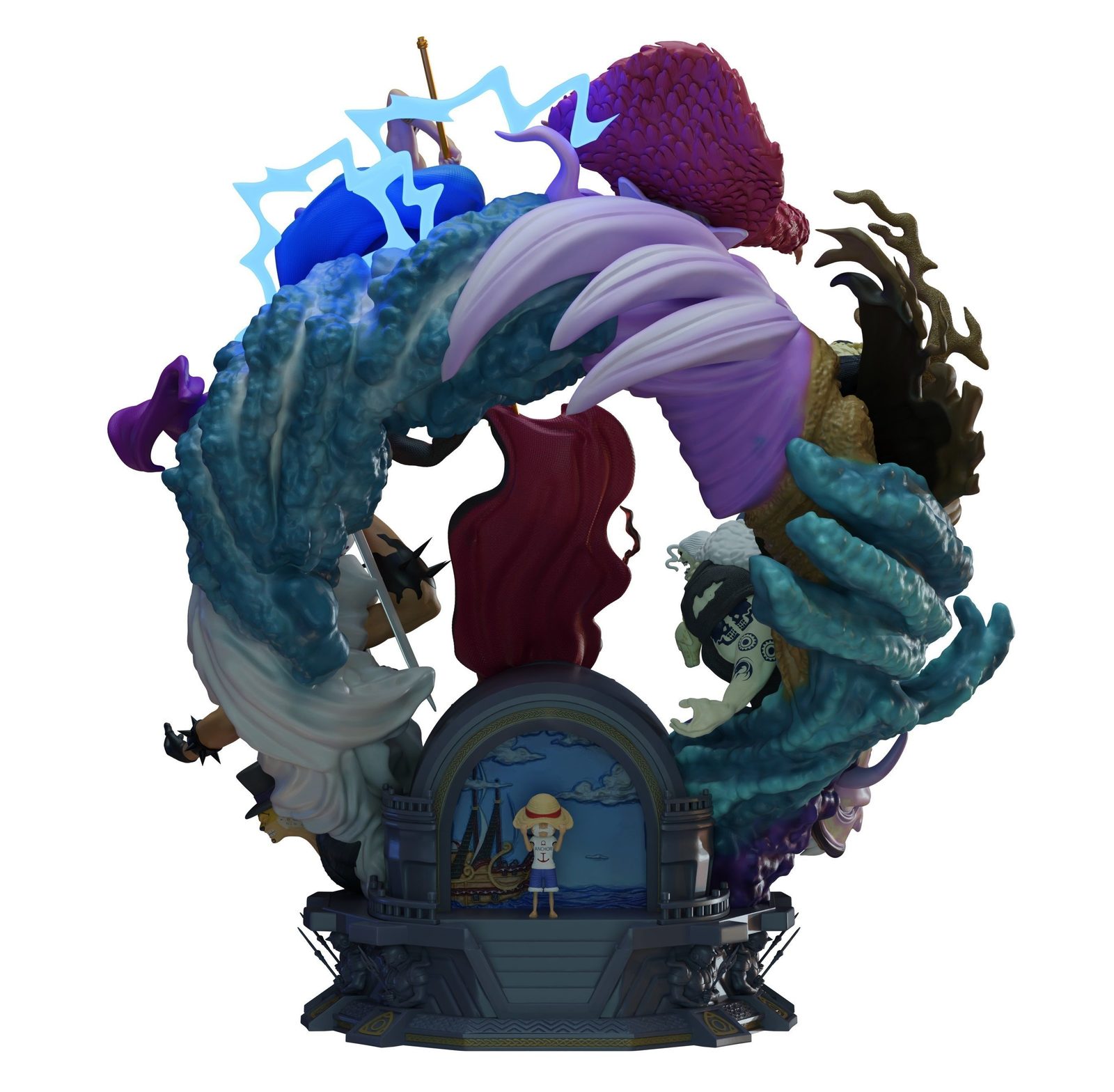 Luffy Diorama Trone