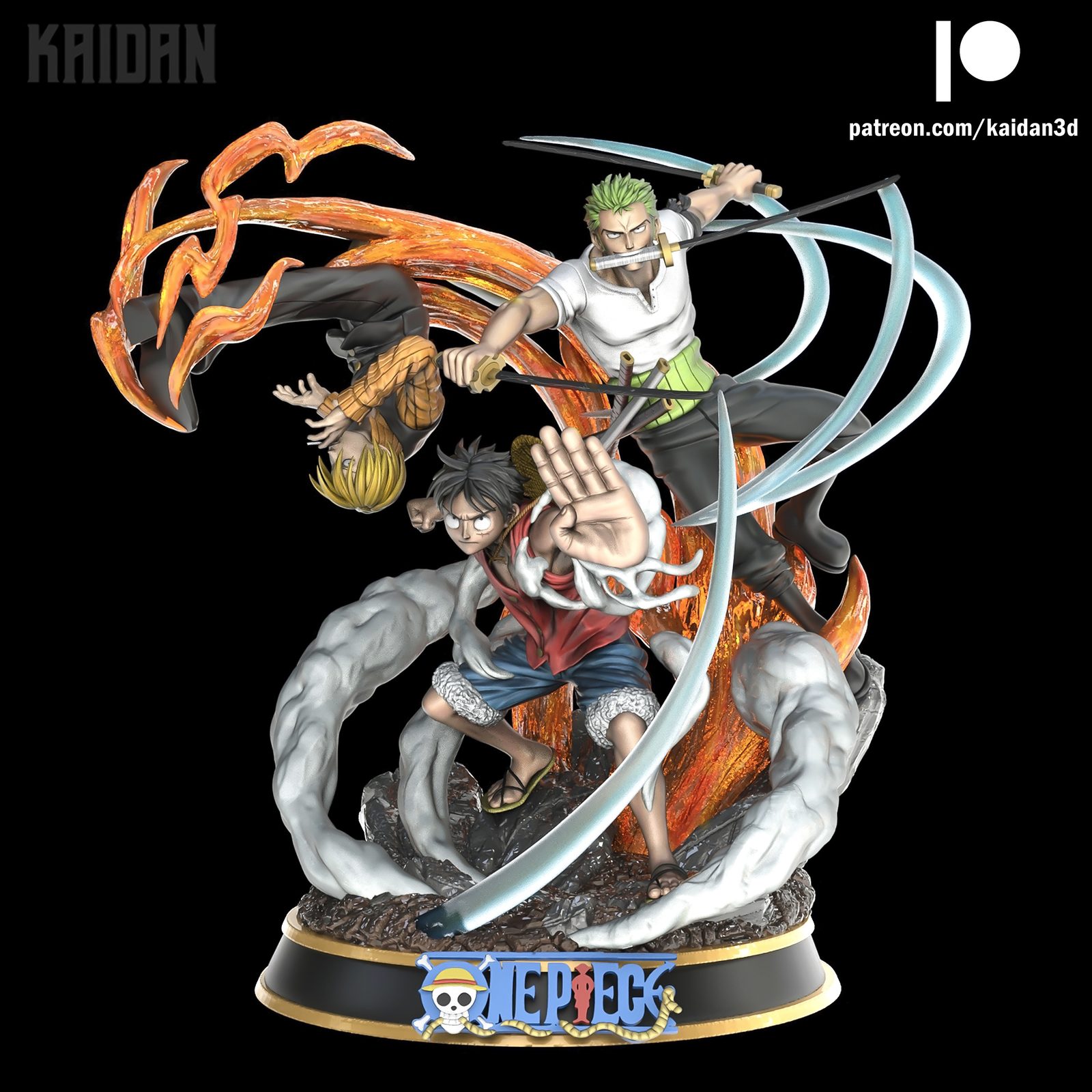 Luffy, Sanji And Zoro (Full Figure Diorama) view 2