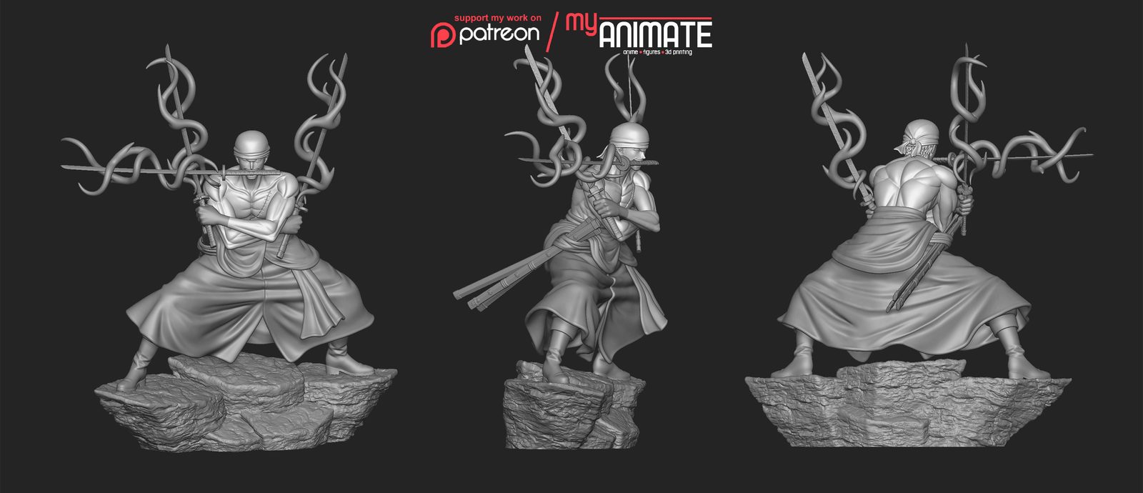 Myanimate Zoro Ashura view 3