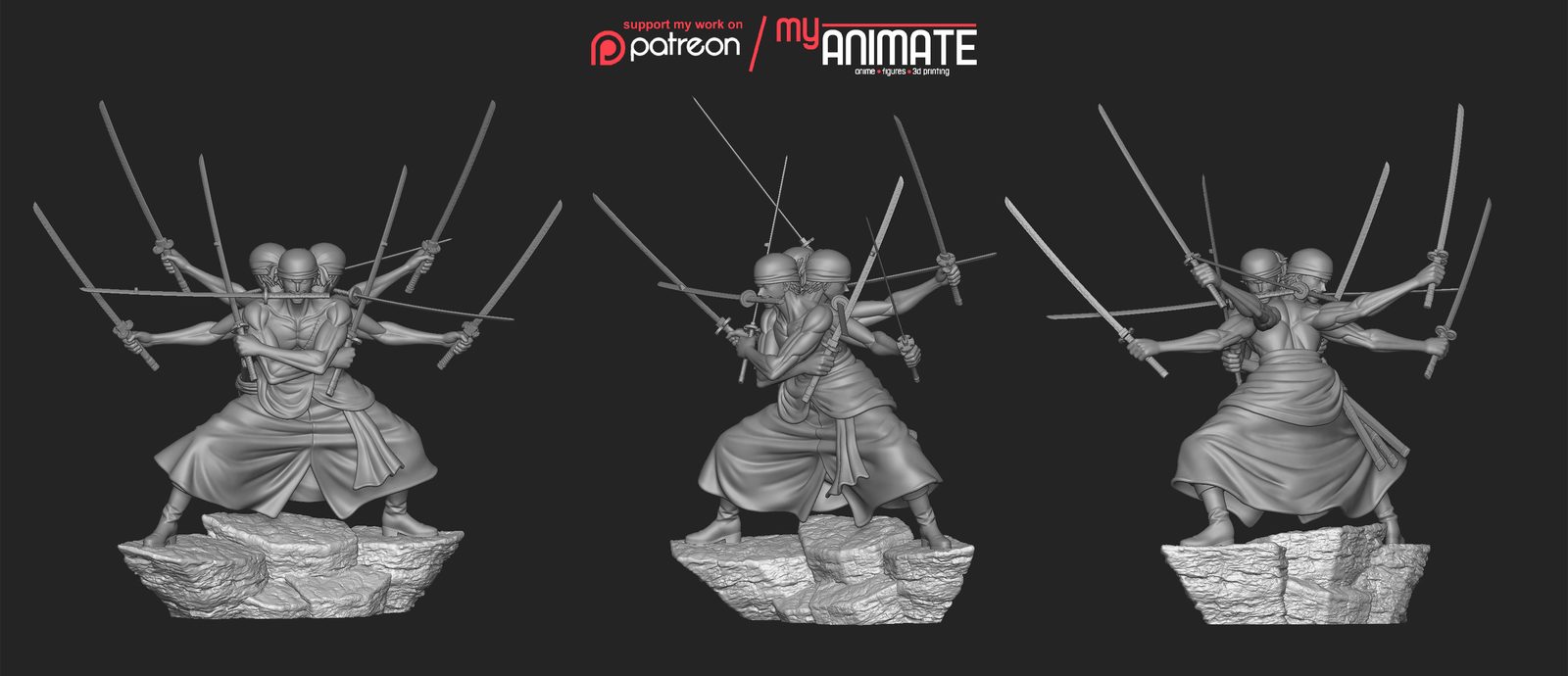 Myanimate Zoro Ashura view 4