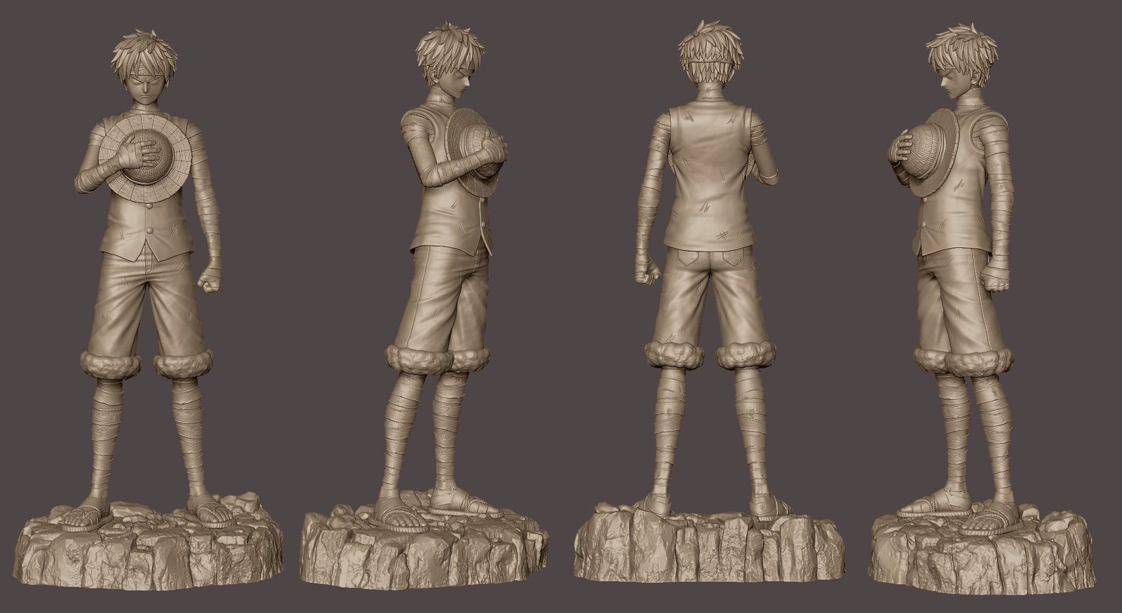 Luffy Marineford view 2