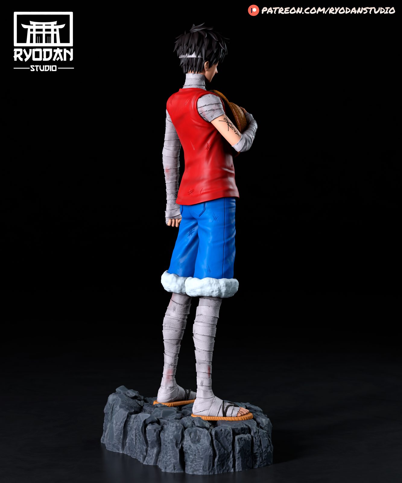 Luffy Marineford view 6