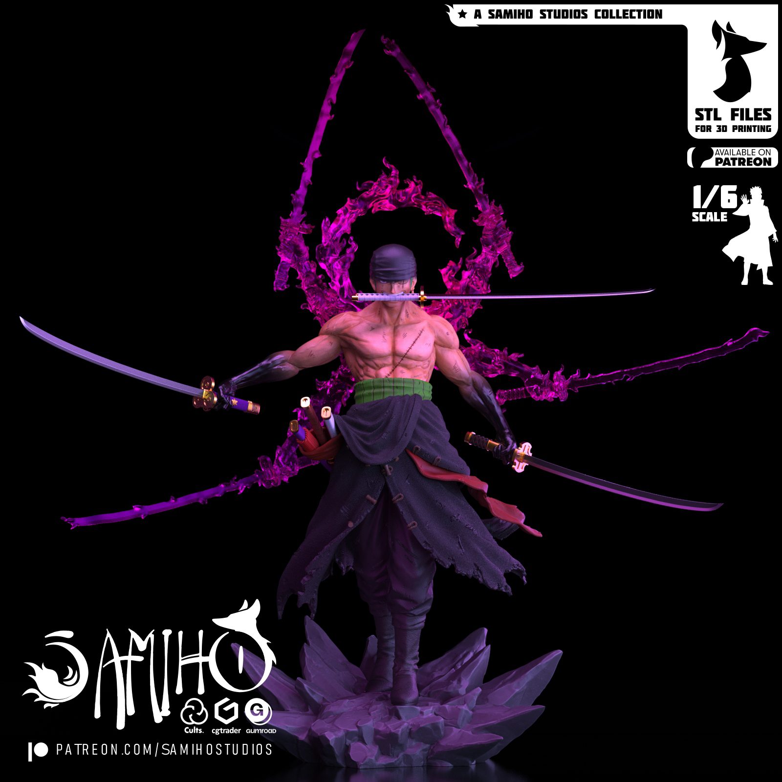 Samiho Studios Zoro Ashura view 3