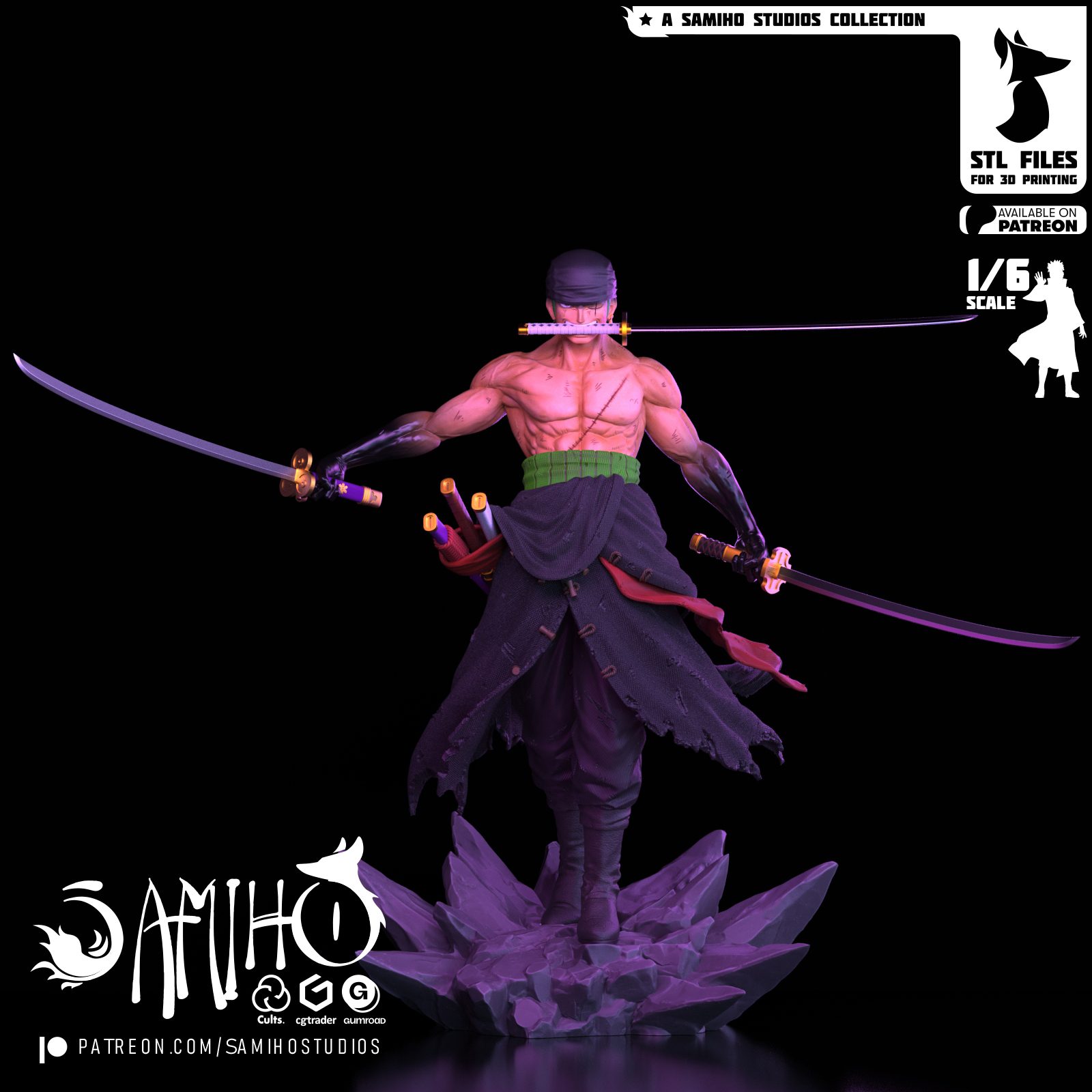 Samiho Studios Zoro Ashura view 6