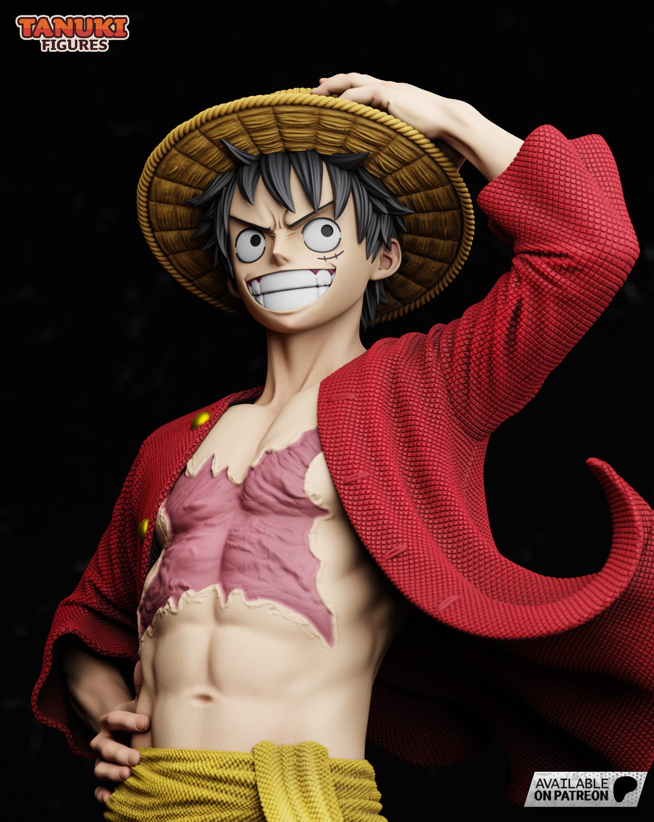 Tanuki Figures Luffy Fullsize (2)