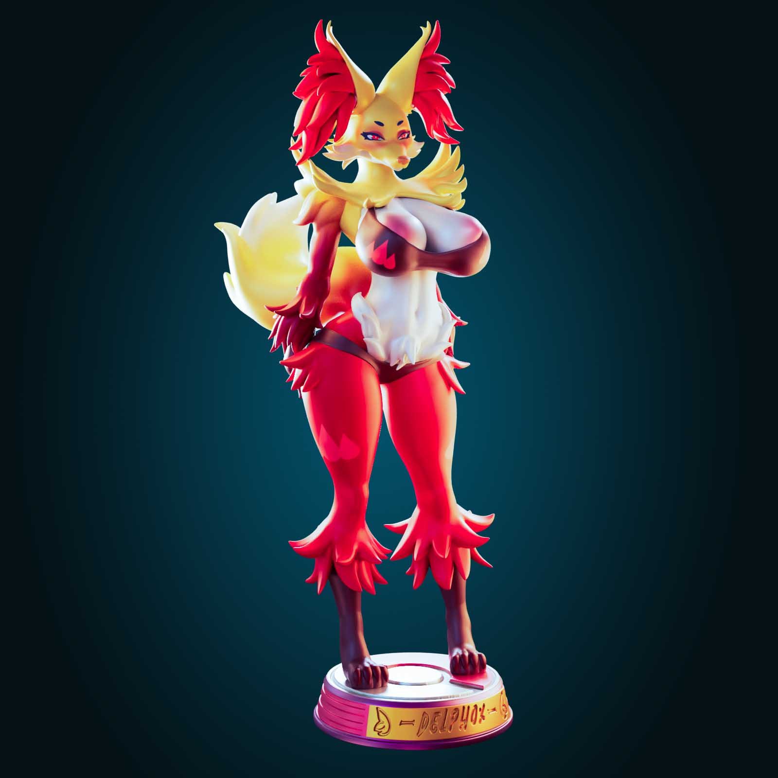 2023-11-29 Delphox Thicc Pokemon Mommy+Futa