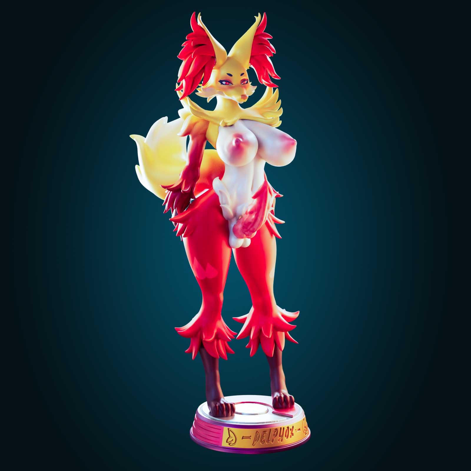 2023-11-29 Delphox Thicc Pokemon Mommy+Futa view 2