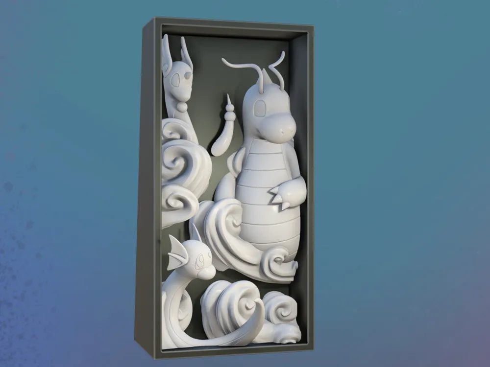 Dratini Evolution Book Nook