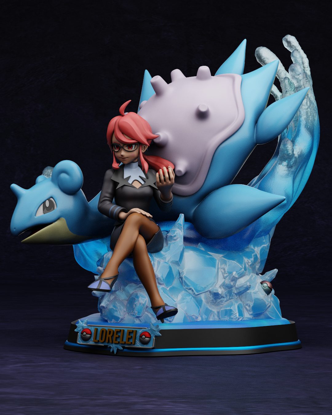 Merge Project Figures Lorelei And Lapras view 2