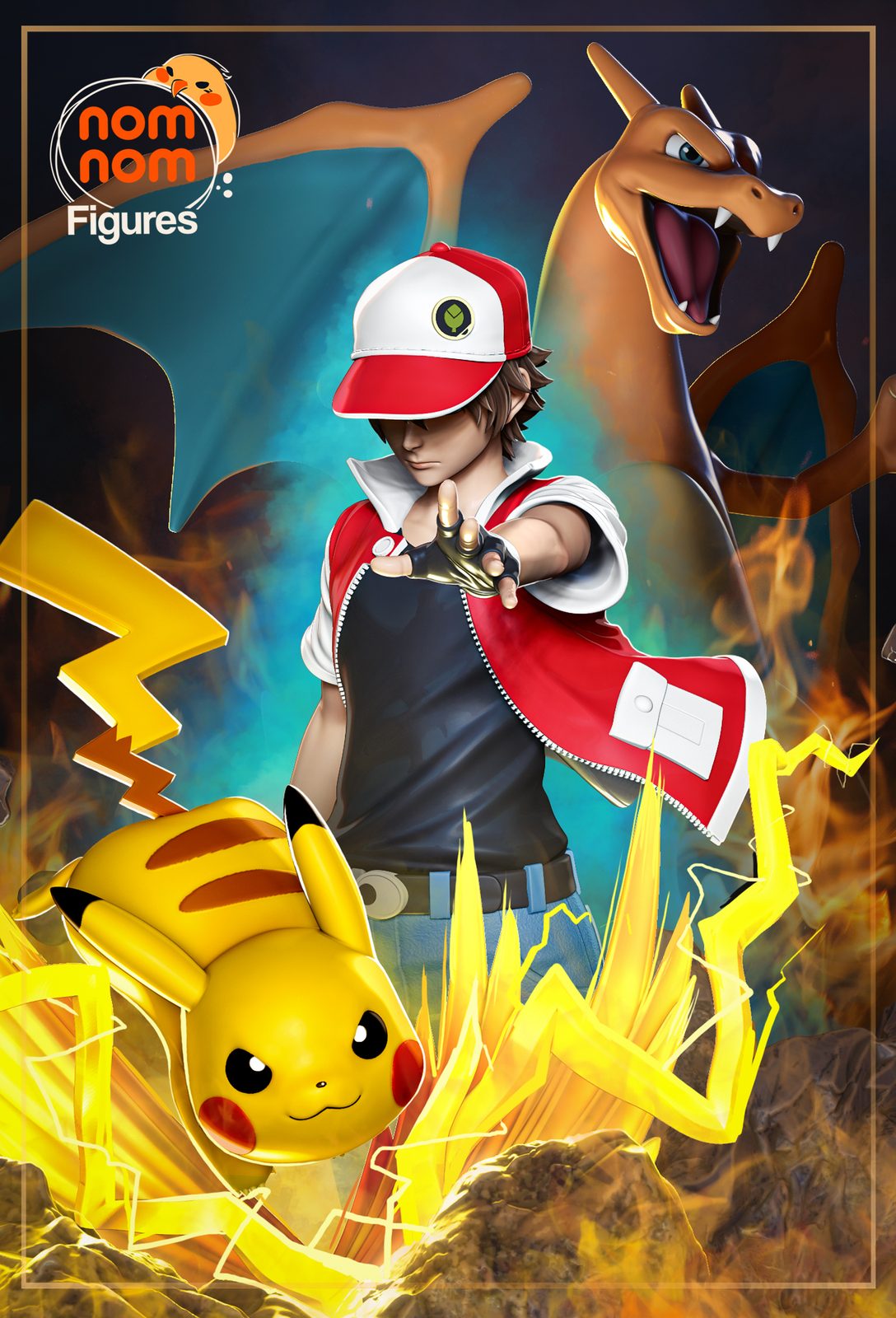 Nomnom Figures Red Pokemon