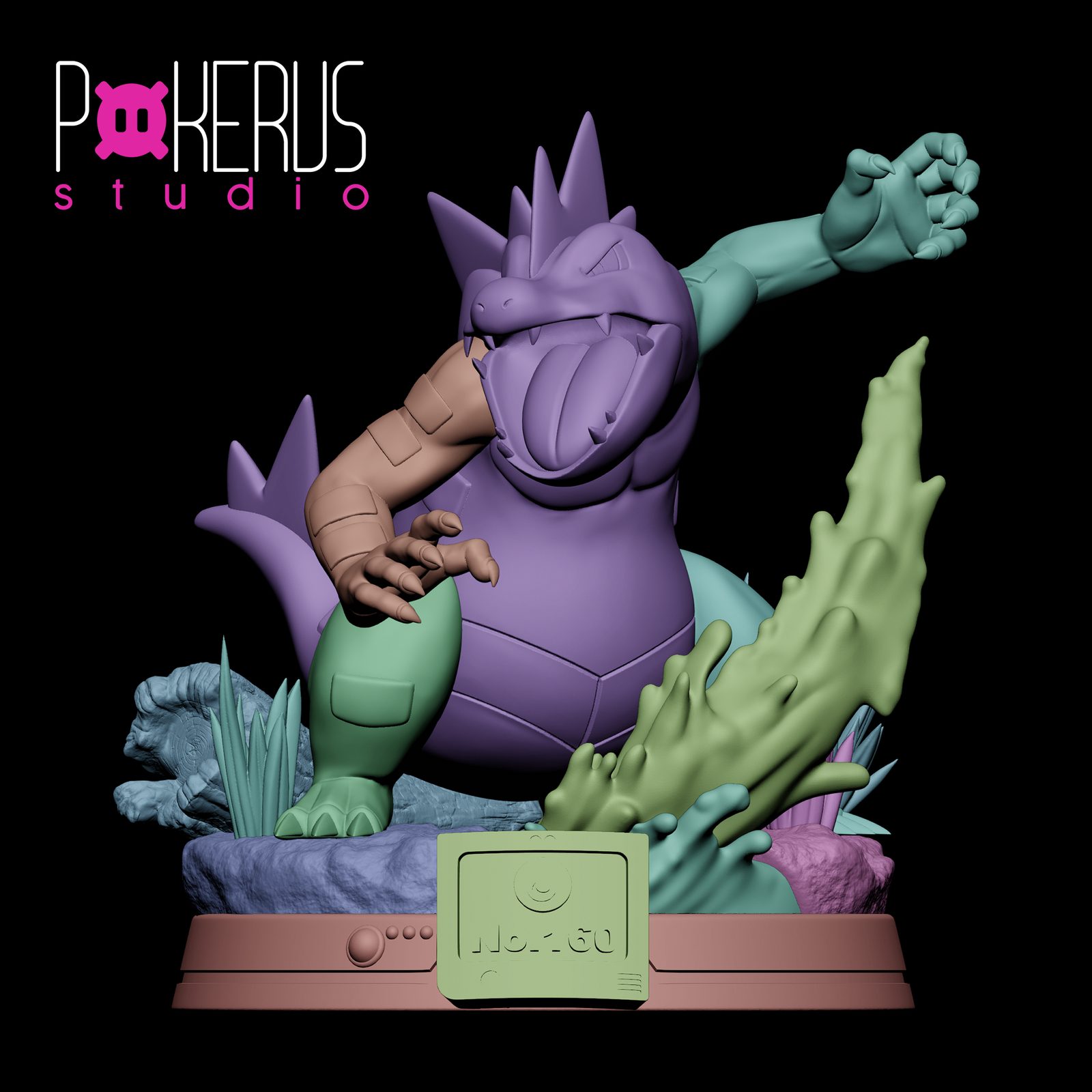 Pokerus Studio Feraligatr view 4