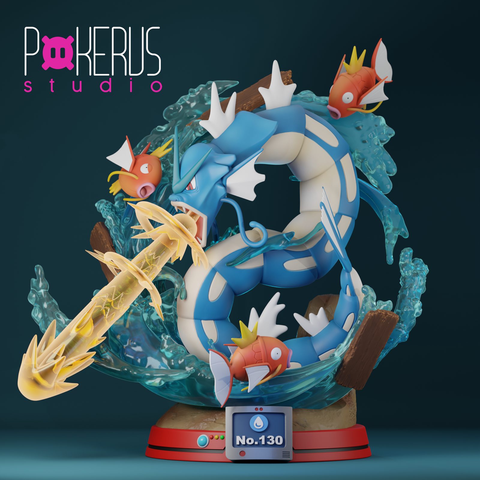 Pokerus Studio Gyarados Mythic view 2