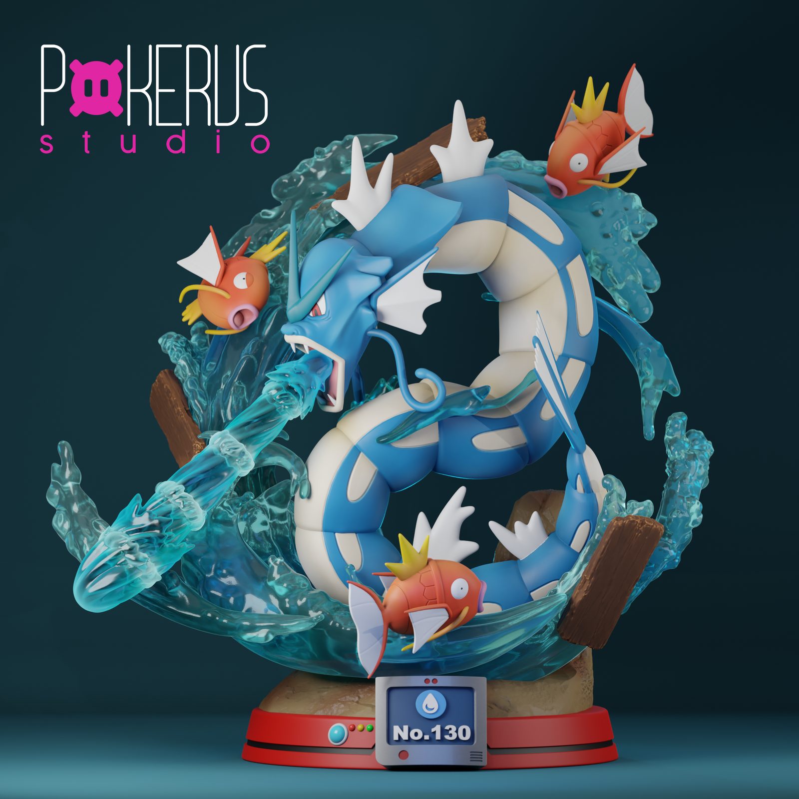 Pokerus Studio Gyarados Mythic view 3