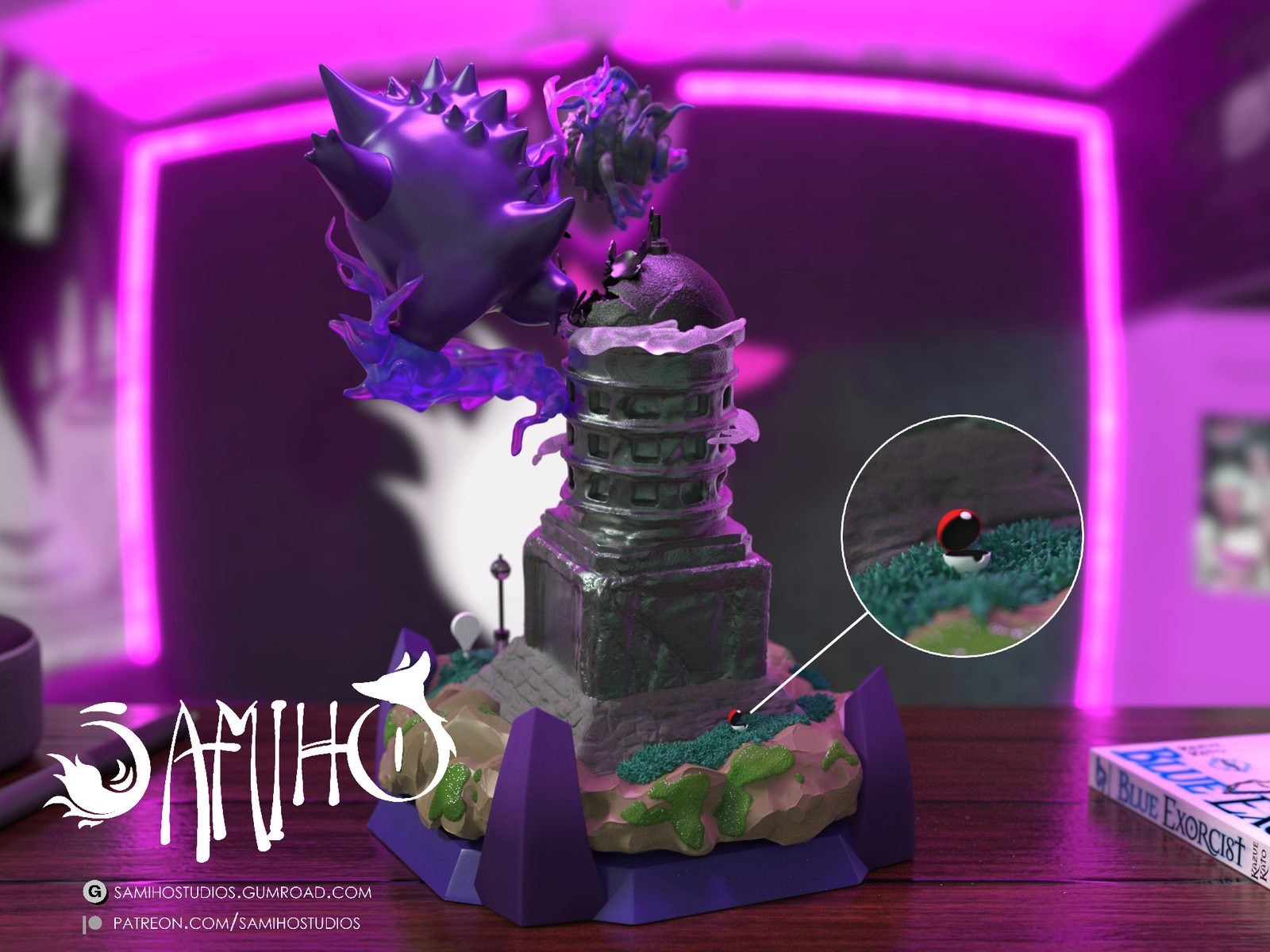 Lavender Tower Gengar view 2