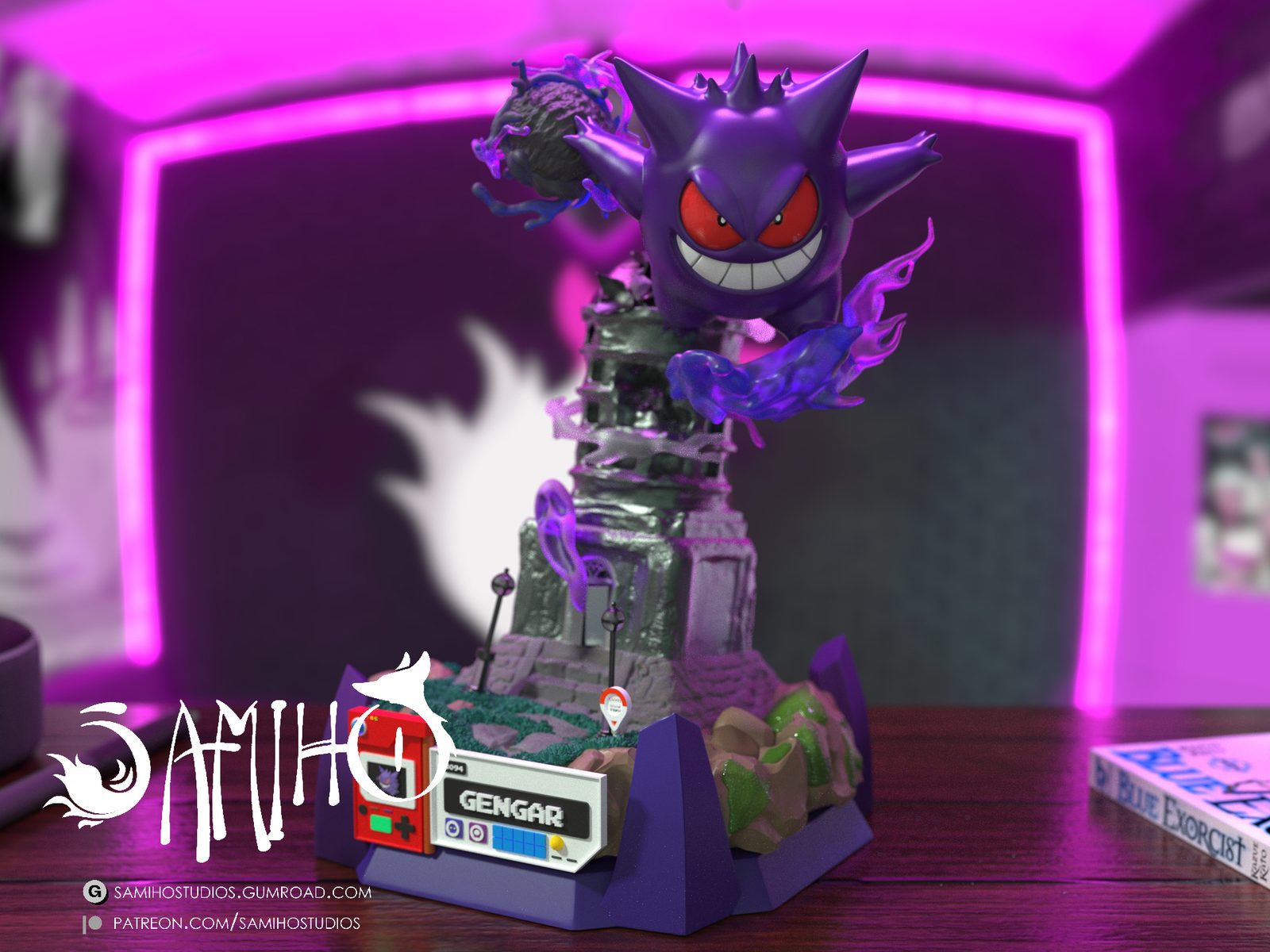 Lavender Tower Gengar view 3