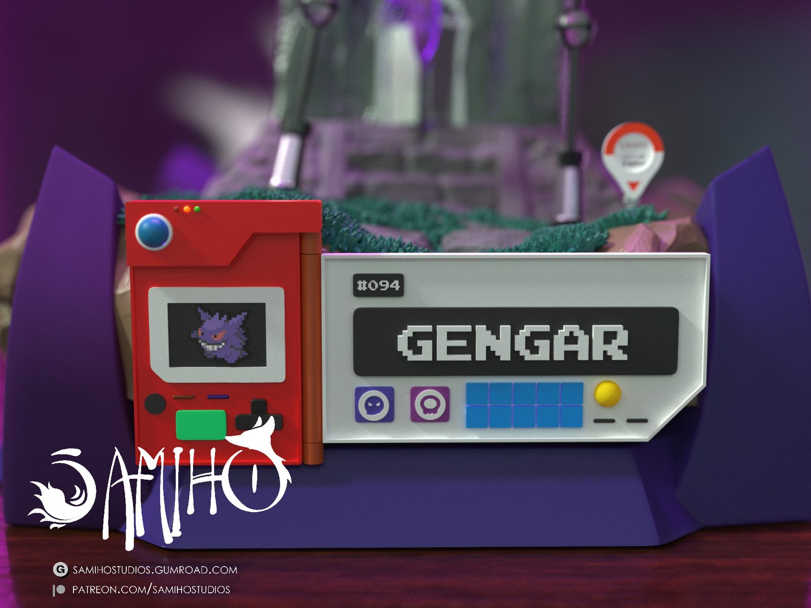 Lavender Tower Gengar view 5