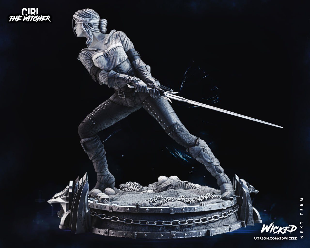 Wicked Ciri Statue