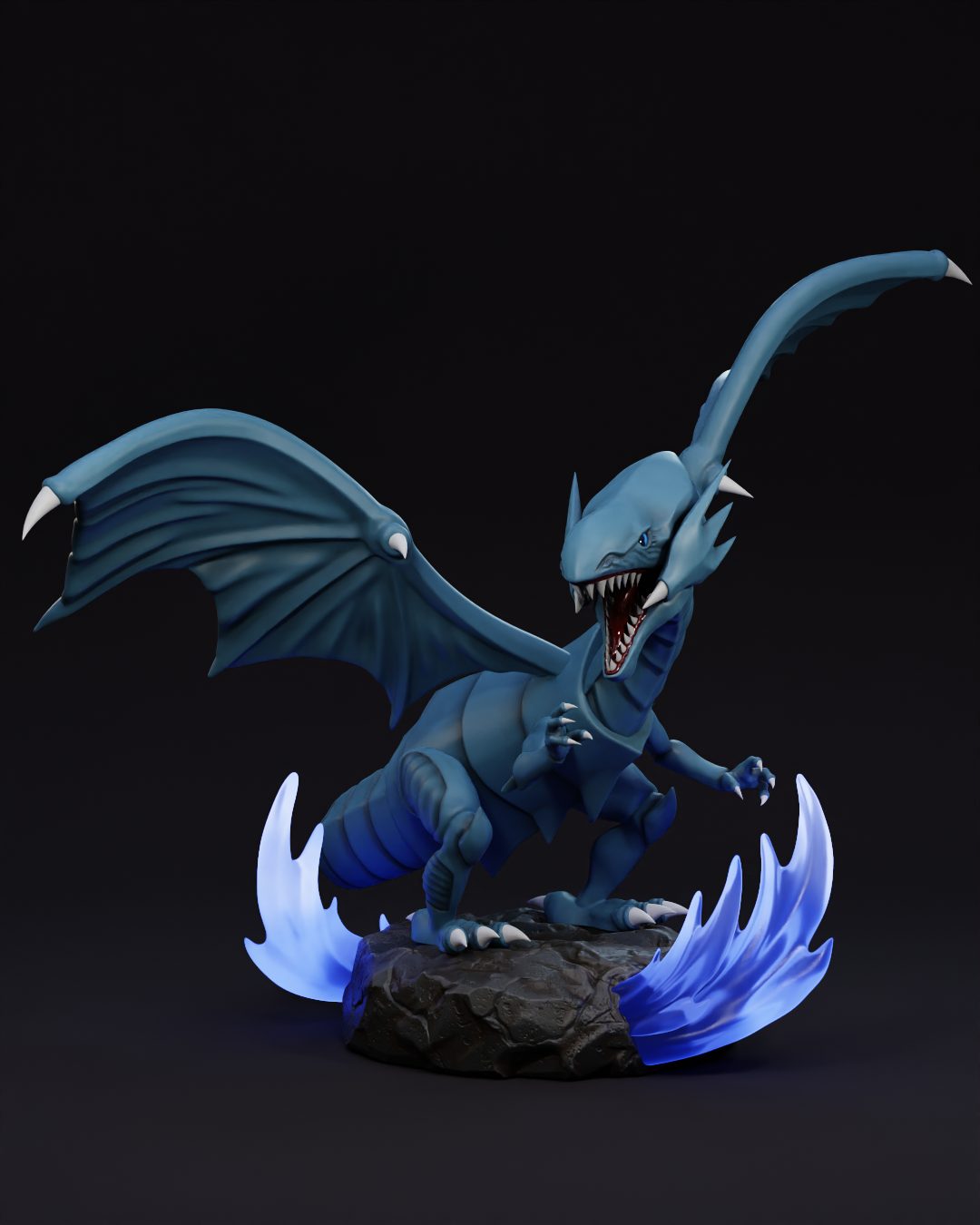 Yoshstudios Blue Eyes Statue And Flexi