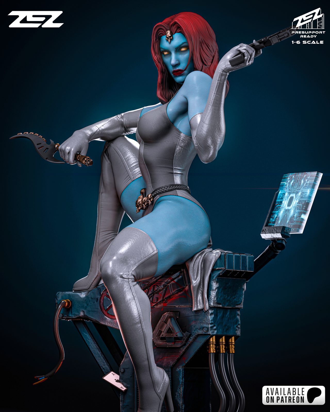Zez Mystique Renders V8R view 3