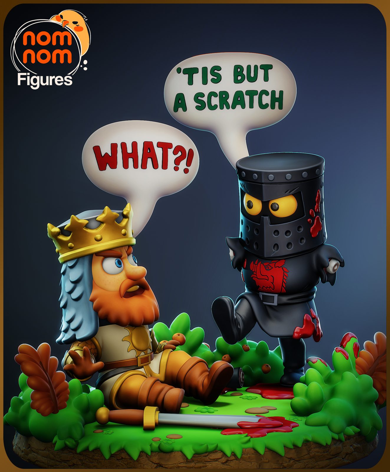 Chibi The Black Knight Monty Python And The Holy Grail