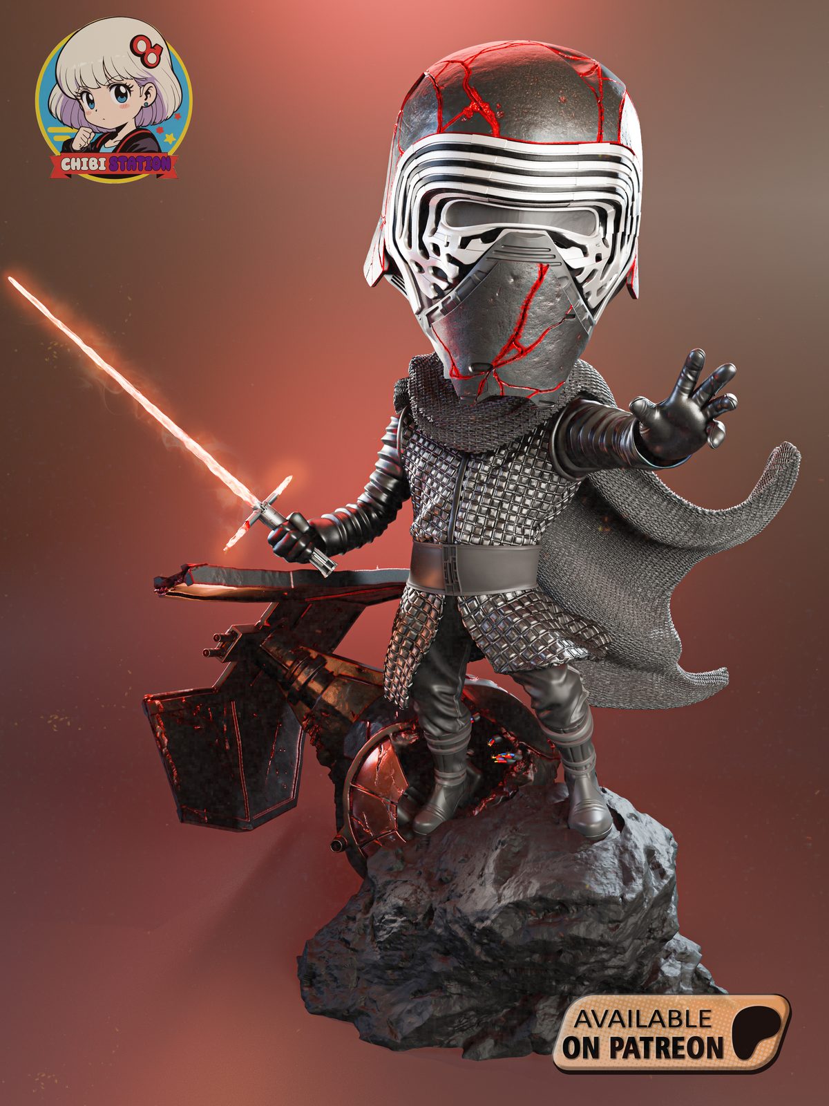 Chibistation Kylo Ren