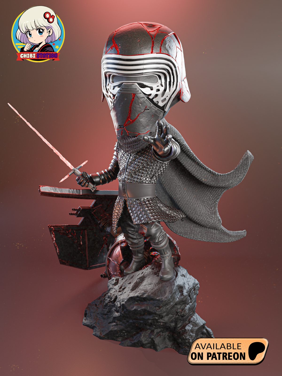 Chibistation Kylo Ren view 2