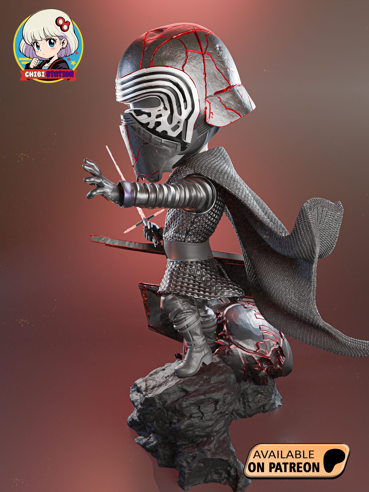 Chibistation Kylo Ren view 3