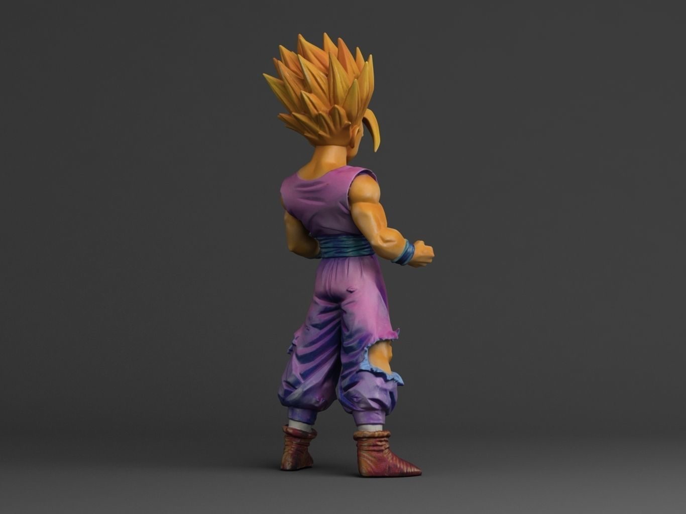 Gohan Supersaiyan Ii 3D Model Files view 2
