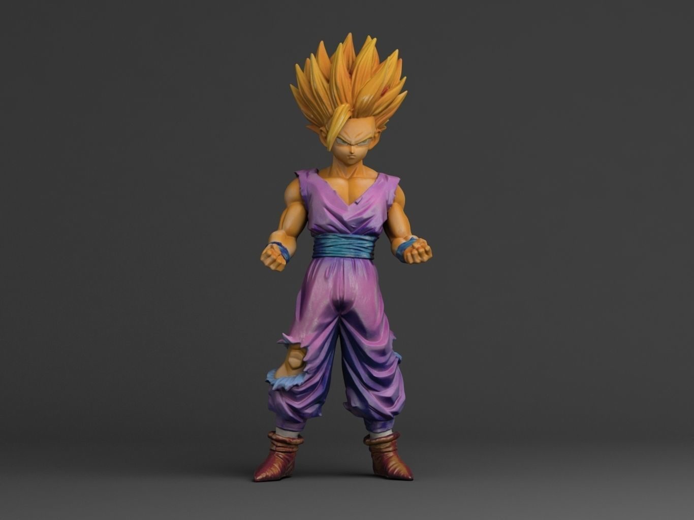 Gohan Supersaiyan Ii 3D Model Files view 5