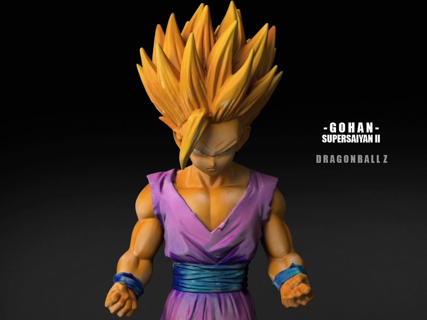 Gohan Supersaiyan Ii 3D Model Files view 6