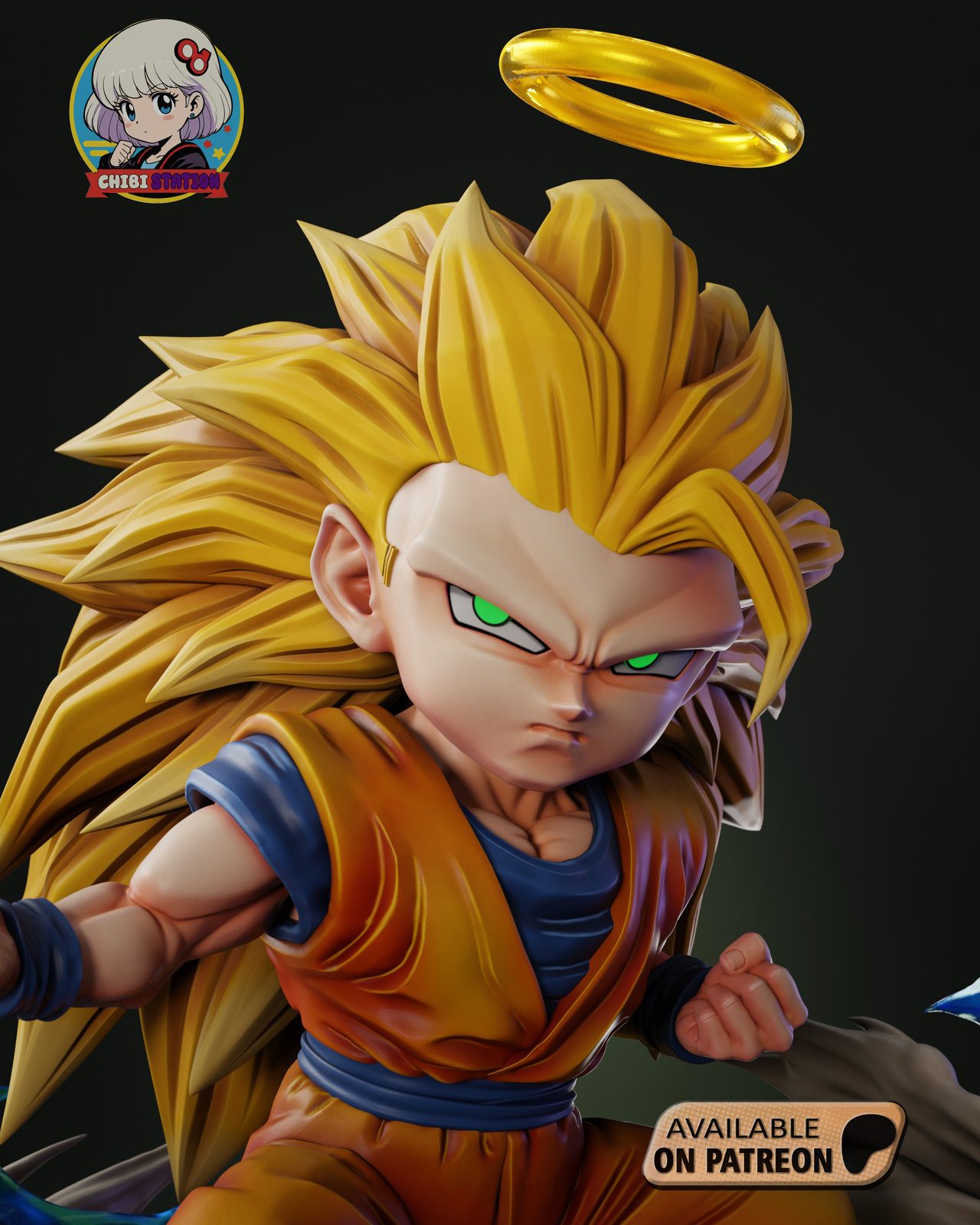 Gokussj3 Stl view 4