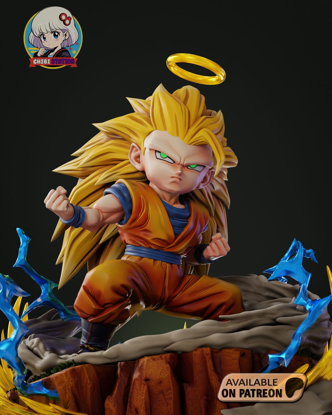 Gokussj3 Stl view 5