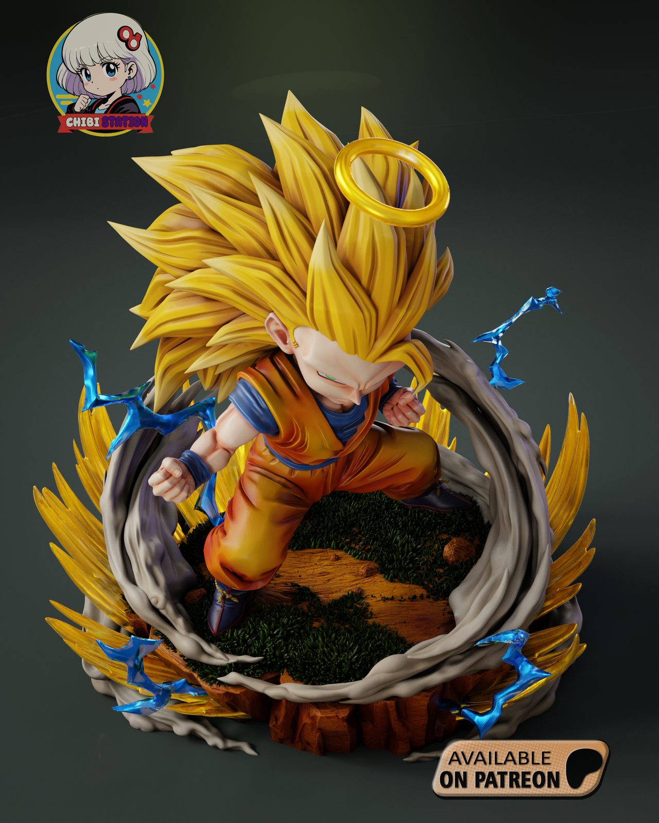 Gokussj3 Stl view 6