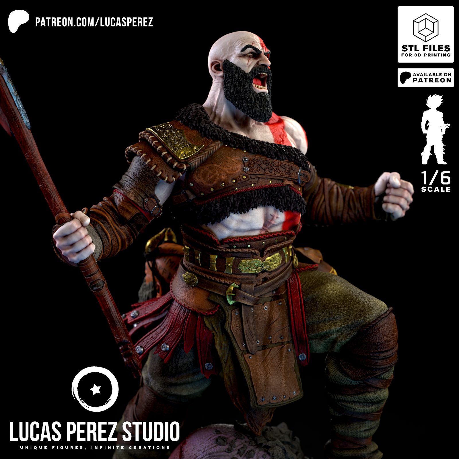 God Of War 2018 @Projectstl view 2