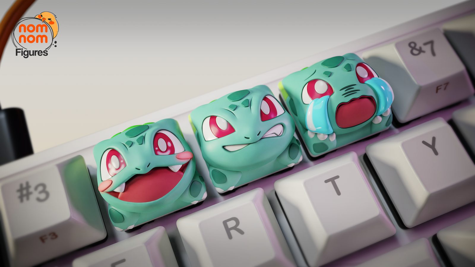 Nomnom Figures Keycaps Bulbasaur Pokemon
