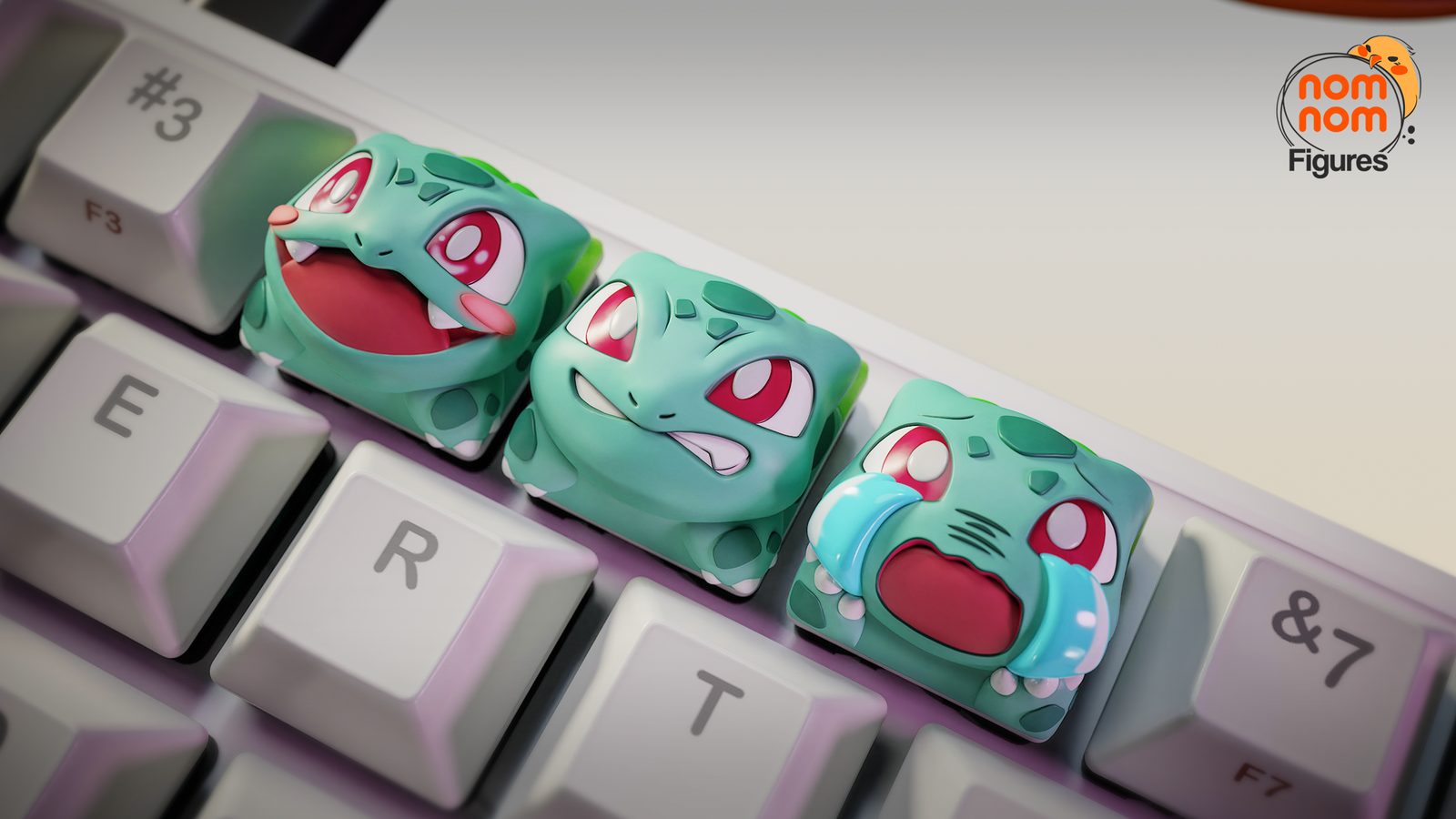 Nomnom Figures Keycaps Bulbasaur Pokemon view 2