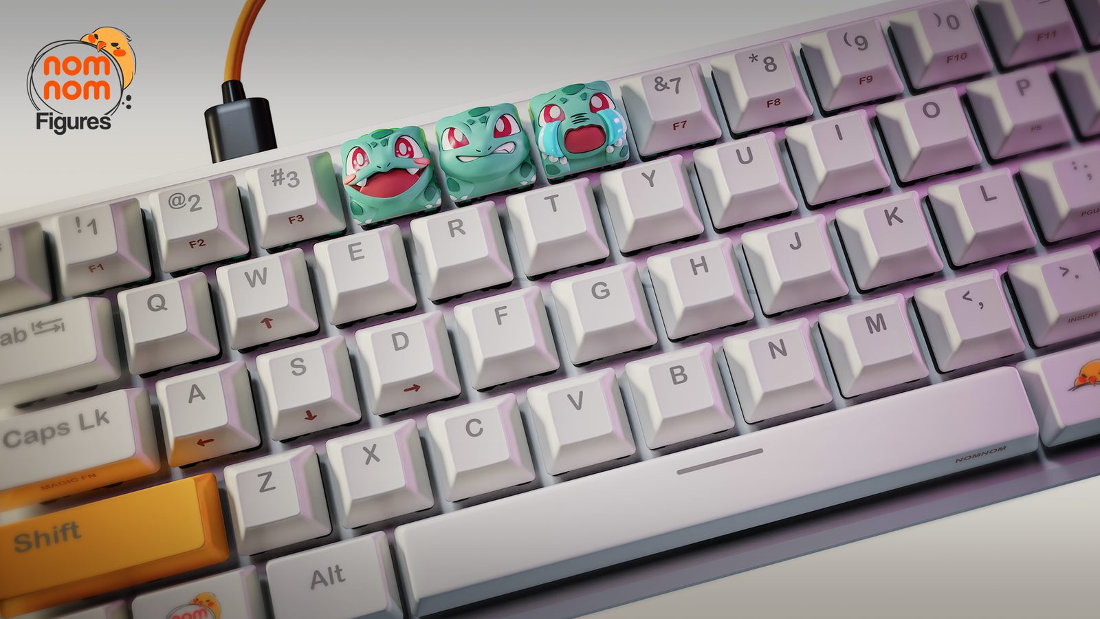 Nomnom Figures Keycaps Bulbasaur Pokemon view 3